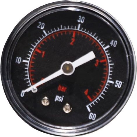 Jauge de pression de filtre de piscine 0-60 PSI 1/4 NPT Montage arrière transparent pour cadran pour systèmes de filtration à sable DE Pompe de piscine Outil d'entretien (1/5)