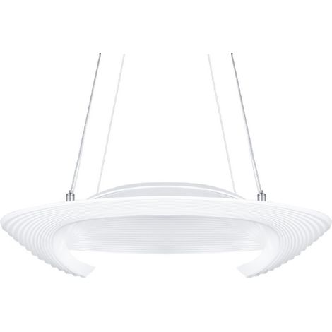 TRADE SHOP - Lampadario Lampada Disco Anello Tondo Luce Led Soffitto Sospensione Pendente Moderno - (1/4)