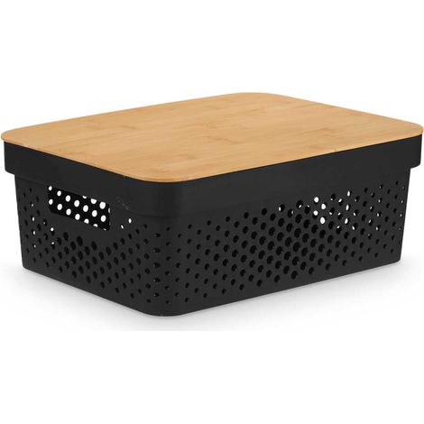 Cestino portaoggetti 14 cm nero (1/5)