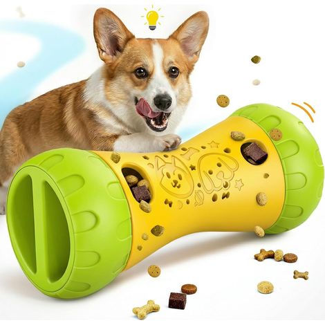 Jouet Interactif Chien，Jouet Chien pour Combattre L'Ennui Et Améliorer Son Qi,Anniversaire,Lavable Giochi Interattivi per Cani Slow Food Explorer,Adatto a Tutti I Cani, Giallo (1/5)