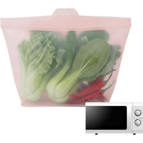 Sacs de congélation Sacs de congélation en silicone résistant à la chaleur Sacs de congélation et sacs de fruits - pour pain, sandwichs, légumes, déjeuner, collations, voyage, camping (1/5)