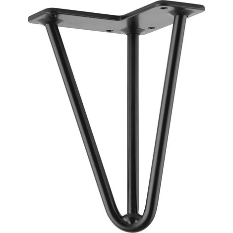 Pata de mueble FS004 175mm negro mate SANS MARQUE