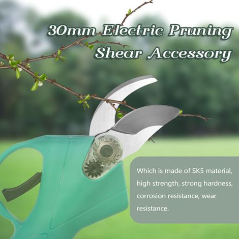 Forbici da potatura a batteria SK5 - Forbici da potatura elettriche con lama da 30 mm, accessorio efficiente per alberi da frutto e bonsai -Crezuo