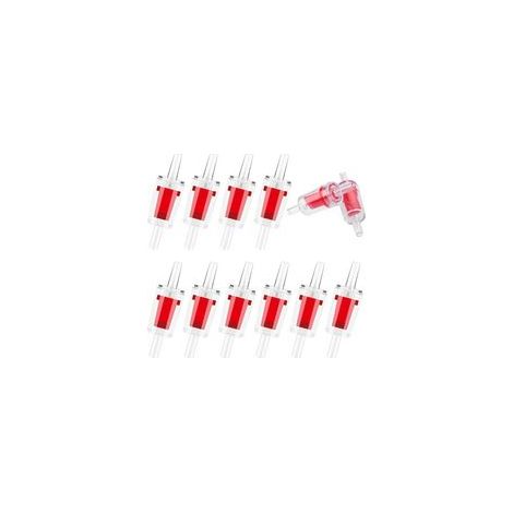 Lot de 10 clapets antiretour en plastique pour pompes à air unidirectionnelles Pour tuyaux d'air standard de 3/16" (1/5)