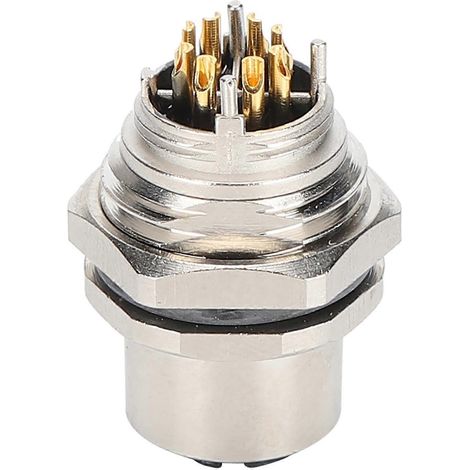 Einbausteckdose, Lochtyp, wasserdichter Schnellgewindestecker für elektrische Kabel, M12BS8X