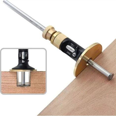 Markierwerkzeug – Holzbearbeitungsmesser – Holzbearbeitungswerkzeug – Radmarkierer – Für Hartholz (Aluminiumlegierung und Messing)