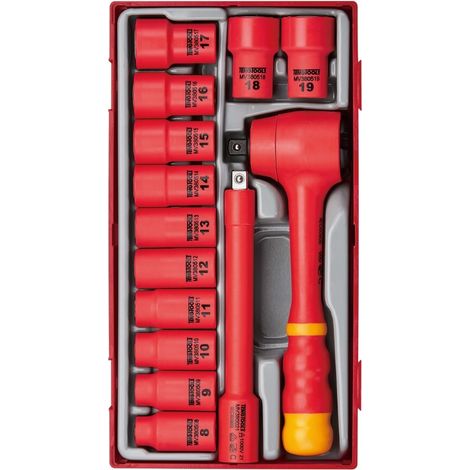 Jeu de douilles isolées 3/8 TT1 14 pièces Teng Tools TTV3814
