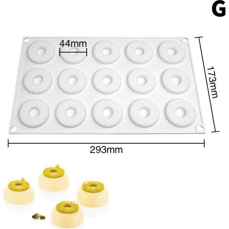 Moule à gâteau mousse ovale en silicone à longue bande, format M (1/5)