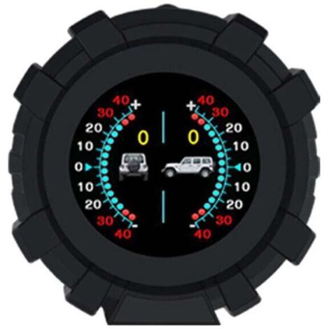 Affichage Tête Haute Voiture HUD LCD Multifonction avec GPS, Inclinomètre Numérique, Mesure d'Angle/Pente/Longitude/Latitude, Vitesse/Altitude/Boussole/Tension en Temps Réel (1/4)