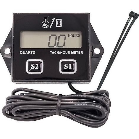 Compteur horaire numérique LCD pour moteur hors-bord, tondeuse à gazon, motocross - yuyu (1/5)
