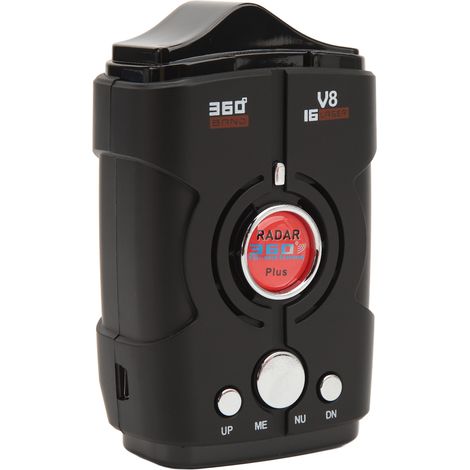 Détecteur de radars de voiture à portée étendue 2,4 GHz 410 MHz 360°, alertes vocales en temps réel, GPS intégré, détecteur de radars de vitesse (1/5)