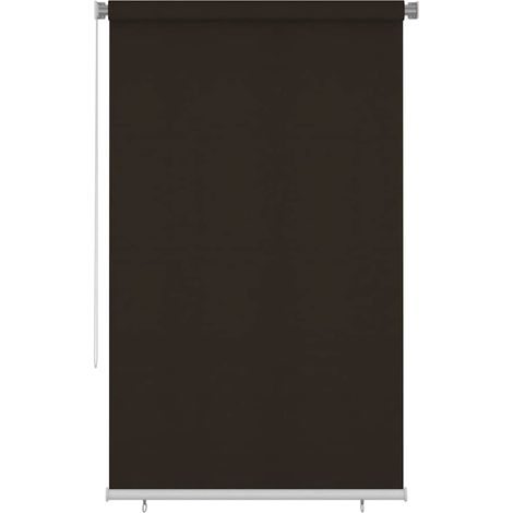 vidaXL Persiana enrollable de exterior 145(ancho)x230(alto)cm HDPE marrón (1/5)