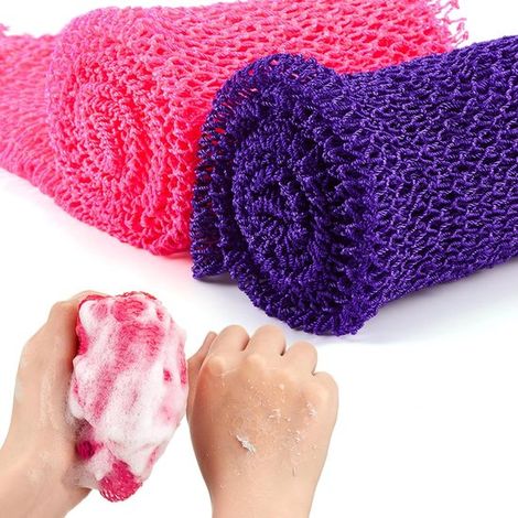 Salviette esfolianti - prodotti esfolianti - ammorbidiscono la pelle - confezione da 2 - 30×75 cm - Stile A (1/5)