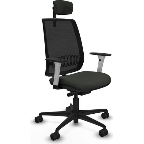 Sedia da ufficio piqueras y crespo ergonomica bianco schiuma nylon (1/2)