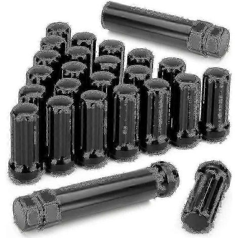 Écrous de roue M14x1,5 (lot de 24) pour Chevy Silverado, GMC Sierra, Ford F250 et F350  écrous de roue coniques renforcés. (1/5)