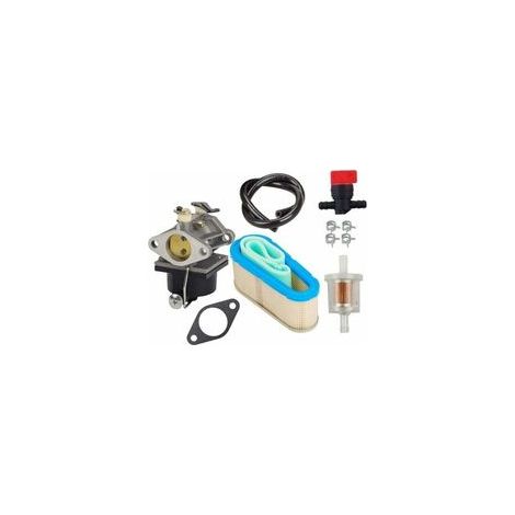 Carburateur Tecumseh OHV125 OHV130 OVH135 – Filtre à air 36356 – Vanne d'arrêt et filtre à carburant inclus – Conduite d'alimentation 2 pieds (1/4)