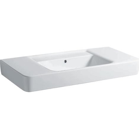 Lavabo para mueble RENOVA PLAN 1000x480mm sin orificio para grifería con rebosadero we