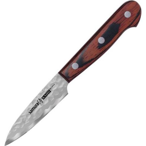 Samura Kaiju Schälmesser 78 mm – AUS-8 Stahl, Holzgriff