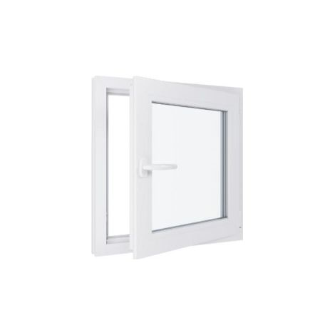 Finestra in PVC - Triplo vetro - Bianco - 900 mmx900 mm cm