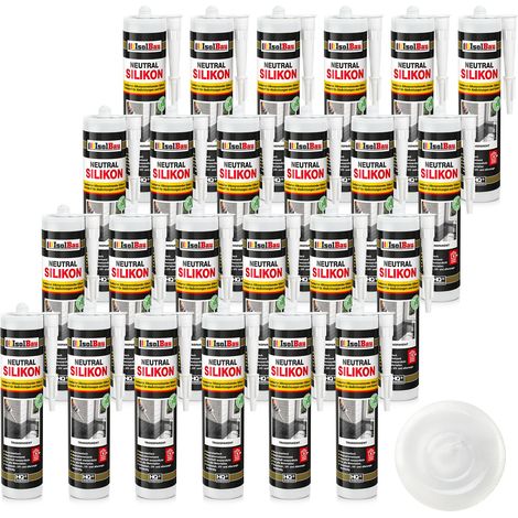 IsolBau Silicone Neutro Trasparente Neutralsilikon 24 x 300ml (1/5)