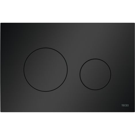 TECEloop WC-Betätigungsplatte Kunststoff für Zweimengentechnik, Schwarz matt 9240925 (1/5)