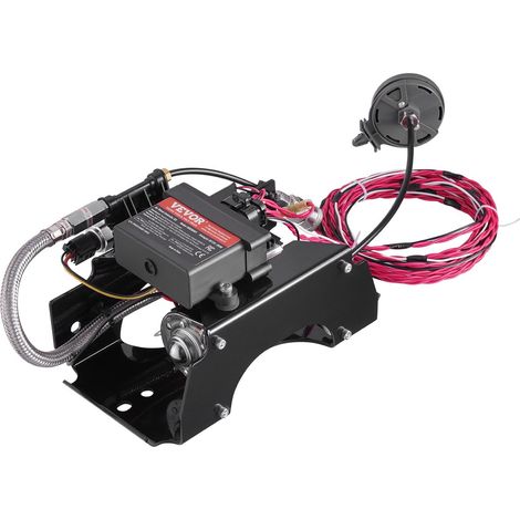 Kit de Contrôleur d'Amortisseur Pneumatique, Compresseur de Suspension Pneumatique sans Fil 12 V 100 PSI, avec Système à Chemin Unique, Gonfleur et Conduite d'Air, pour Camions Fourgonnettes (1/5)
