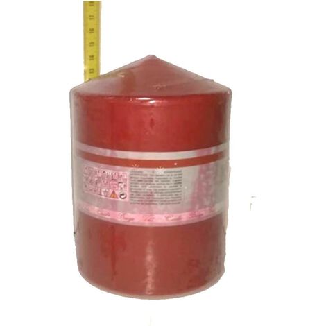 Candela Rossa da centrotavola regali di natale addobbi per casa natalizi decorazioni 15x10cm (1/5)