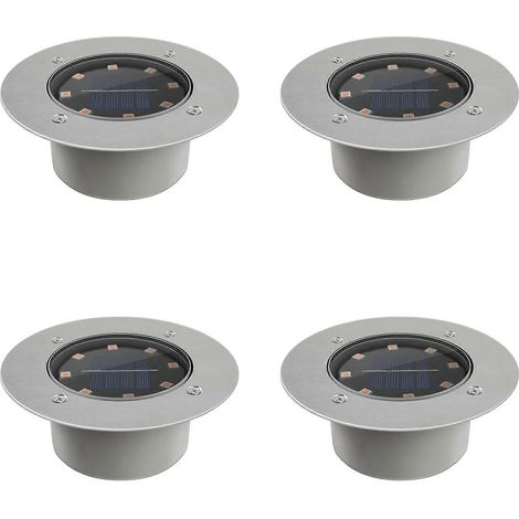 lampes solaires de sol pour extérieur, étanches, à LED, compatibles avec les jardins, terrasses, escaliers et allées. Éclairage solaire à LED blanc chaud.