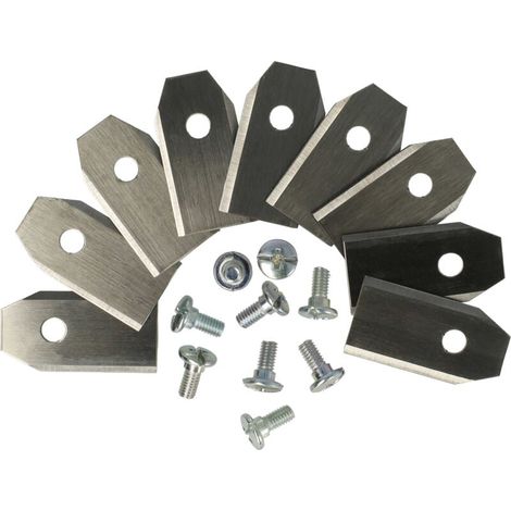 9x Lames compatible avec Cramer RM2000 RM1500 RM800 tondeuse de rechange argenté Acier (1/4)