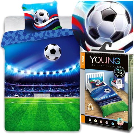 Juego de ropa de cama juvenil de fútbol americano, 160 x 200 cm, 100 % algodón. (1/4)
