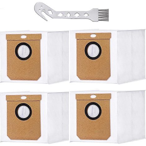 Lot de 4 sacs à poussière pour aspirateurs Eufy L50 SES et L60 SES, compatibles avec Conga Home 10000 (1/5)