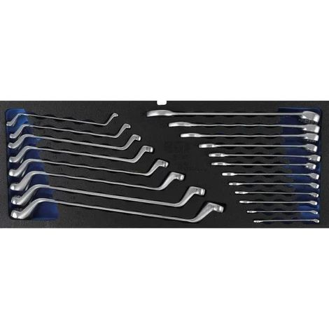 BGS Technic Set di chiavi a bocca e chiavi anulari cromate 20 pezzi