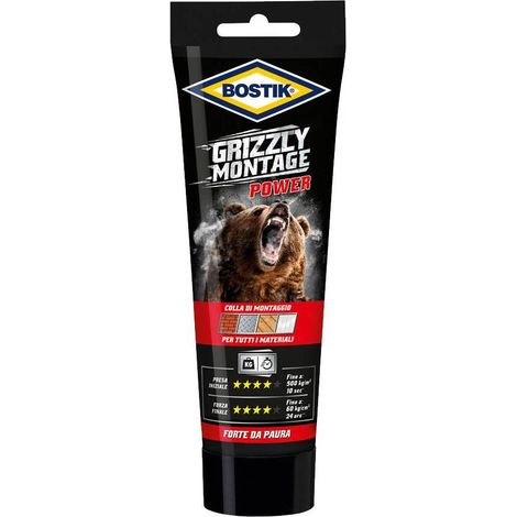 1PZ BOSTIK GRIZZLY MONTAGE POWER TUBO 250G. BIANCO