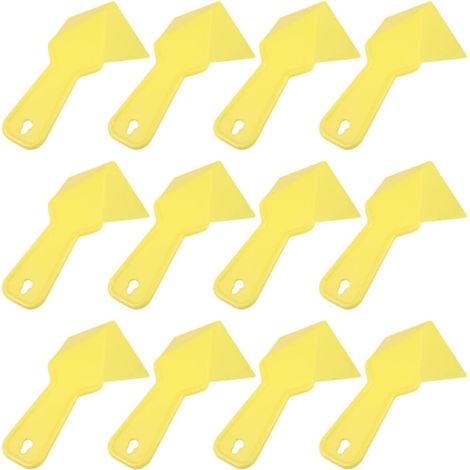 Couteaux à Enduire D'angle en Plastique Jaune Faciles à Utiliser 12pcs Outils pour Angles Intérieurs et Extérieurs pour Cloison Sèche (1/5)