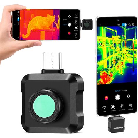 Caméra thermique pour Android, résolution 512x384, imagerie infrarouge 25Hz pour smartphone et tablette, plage -20 à 550°C (1/5)