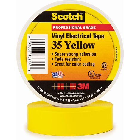 CINTA AISLANTE SCOTCH® 35 AMARILLO