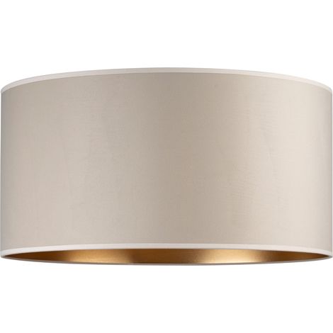 Paralume Tornado rotondo 50 velluto beige-oro (1/5)