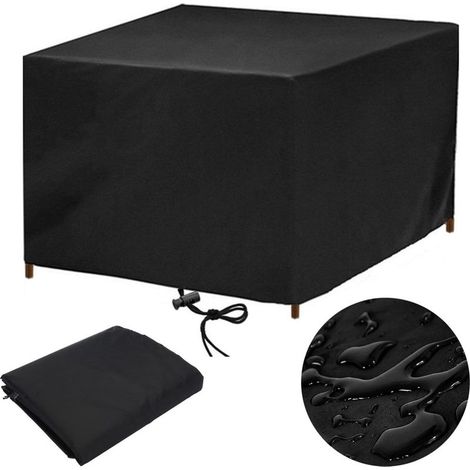 Housse Table de Jardin 80x80 Housse Salon de Jardin Exterieur Housses pour Mobilier de Jardin Impermeable Bache Table Exterieur Housse de Protection Salon de Jardin Rectangulaire 80x80x80cm LxWxH (1/5)