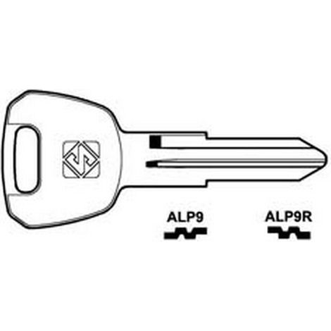 10PZ CHIAVI PER CILINDRI ALPHA 5 SPINE PICCOLE - ALP9R SX