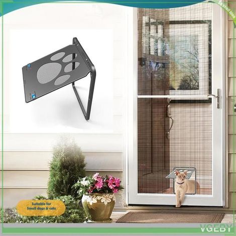 Porte moustiquaire pour animaux - FAFEICY - Porte magnétique - Noir - 29 x 24 cm - Fermeture magnétique verrouillable (1/5)