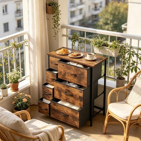 Buffet enfilade style vintage rangement meuble indépendant (1/5)