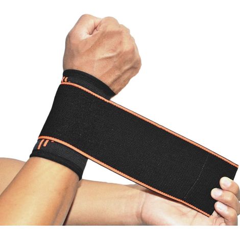 Fascia per polso con chiusura in velcro, protezione elastica e regolabile contro la tendinite, supporto regolabile per il polso, fascia per sport e fitness