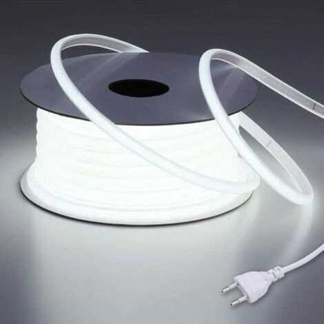 Kaelt - BUNTHAUS 220V Ruban LED COB Exterieur Etanche 15M 6000K Blanc Froid, Flex Découpable IP65 Bande LED Étanche Sans Transformateur, Prise Incluse, pour Chantier (1/5)
