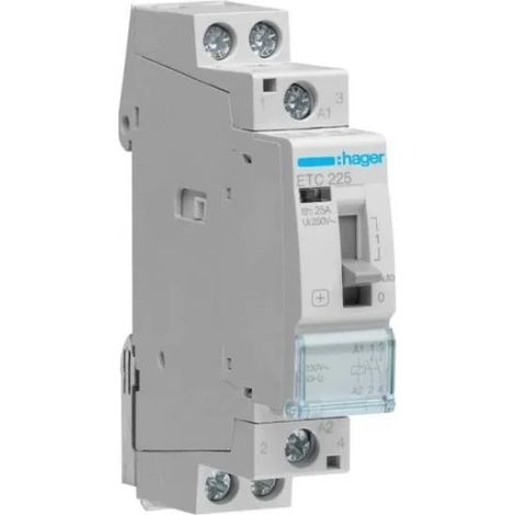 Hager ETC225 Day/night contactor 25A 2NO 230V