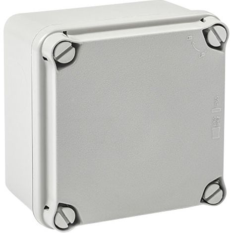 Scatola serie "Light", avvitata, 108x108x64 IP65, liscia