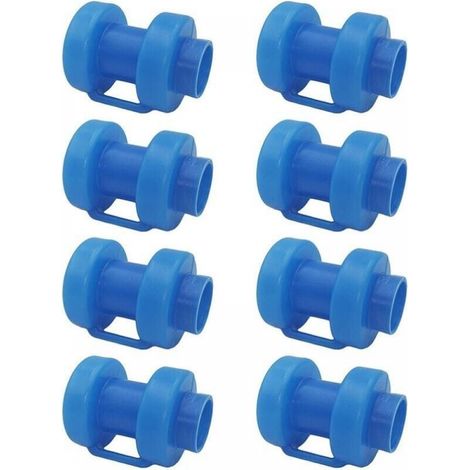 Trampoline End Caps - 8 Pack Trampoline Net Bar End Caps - Green Indoor Trampoline & Pole Caps 25mm Safety Net (1/5)