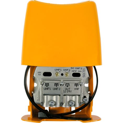 Amplificatore da palo televes 3 ingressi 12/24v arancione - 561721