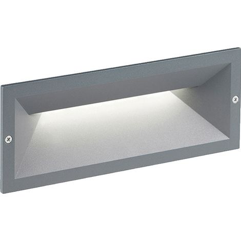 Segnapasso A Parete Per Esterno In Alluminio Grigio Led 12W 280 Lm 3000K Mask (1/5)