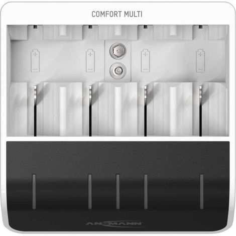 Cargador rápido NIBC-ComfortMulti-USB-CB con entrada USB 1.2 V NIMH Ansmann (1/4)