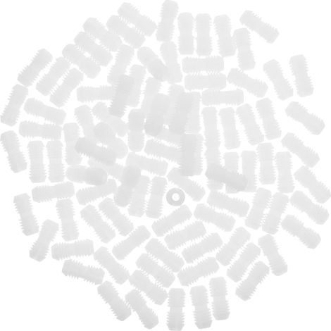 Inserts à écrou en plastique blanc avec fixation sécurisée et design (1/5)